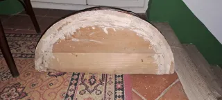 Mensula media luna madera