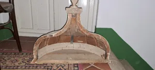 Mensula media luna madera