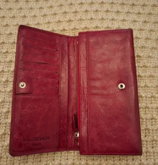 Portafogli Balenciaga Rosso Donna