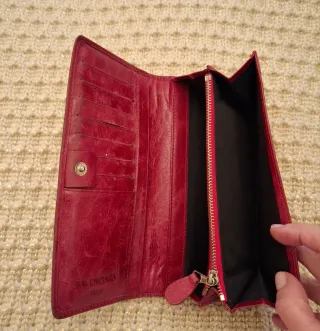 Portafogli Balenciaga Rosso Donna