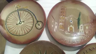 11 Platos Decorativos Cerámica