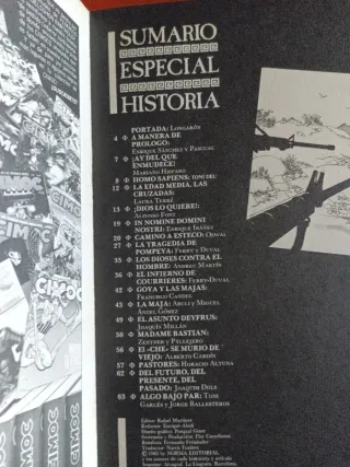 Especial Historia. CIMOC extra 5 de 1985