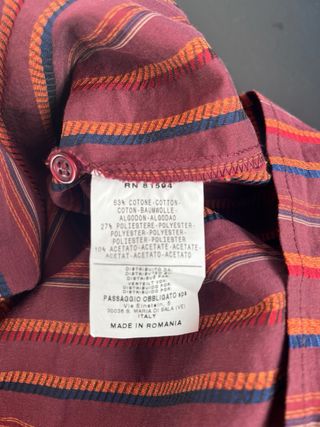 Camicia a righe uomo