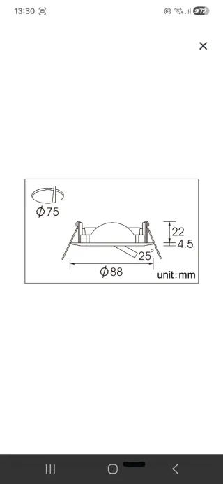 Focos empotrables LED (Pack 6)