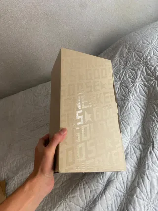 Golden Goose Superstar Beige Glitter Star