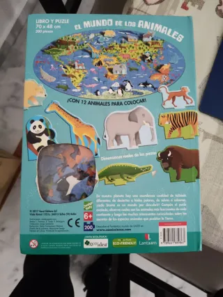 MUNDO DE LOS ANIMALES, LOS (LIBRO + PUZZLE OVAL...