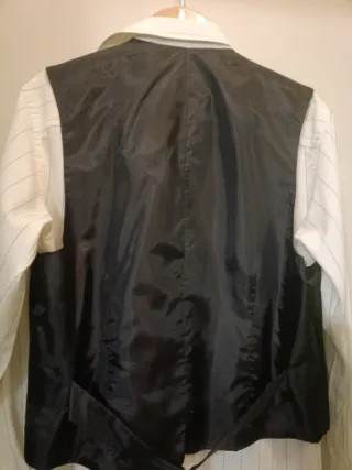 Chaleco hombre gris carbón