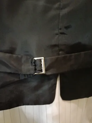 Chaleco hombre gris carbón