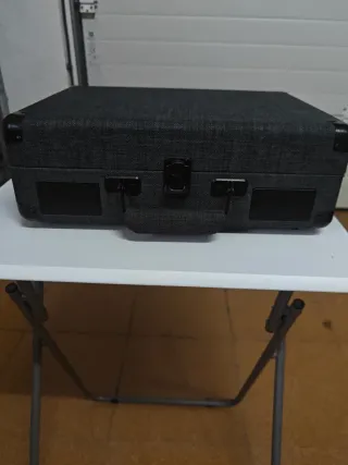 Tocadiscos portátil con altavoces integrado maletí