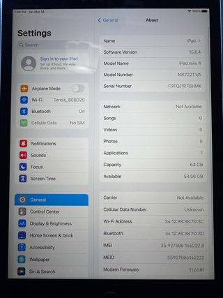 iPad mini 4 Sim+Wifi 64Gb