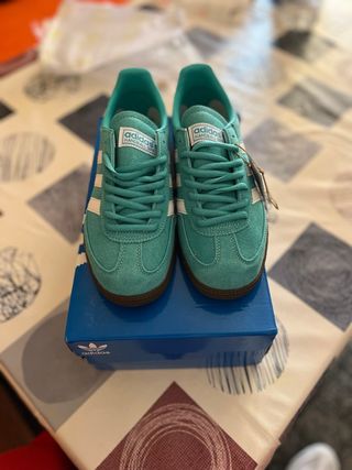 Adidas Spezial Teal Suede Sneakers