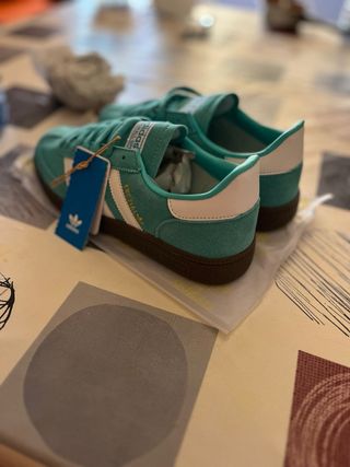 Adidas Spezial Teal Suede Sneakers