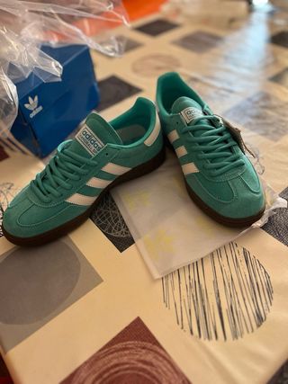 Adidas Spezial Teal Suede Sneakers