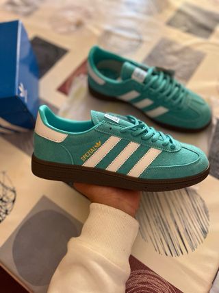 Adidas Spezial Teal Suede Sneakers