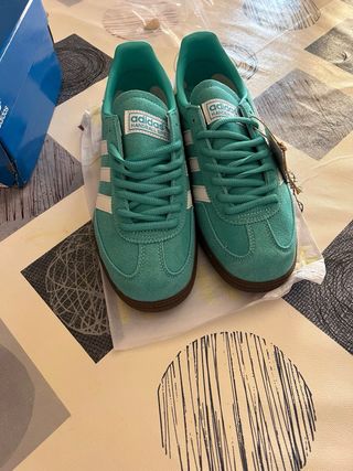 Adidas Spezial Teal Suede Sneakers