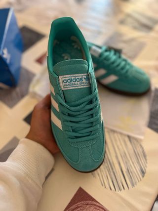 Adidas Spezial Teal Suede Sneakers