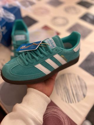 Adidas Spezial Teal Suede Sneakers