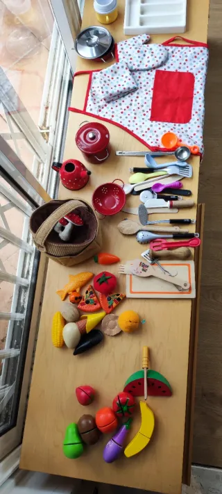 Cocina infantil de madera