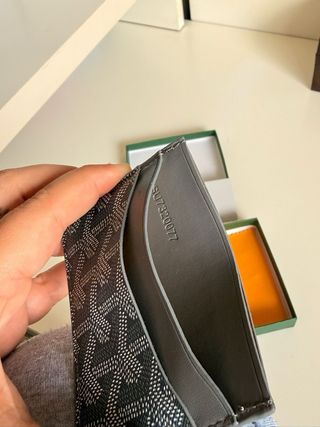 Tarjetero Goyard Gris Original