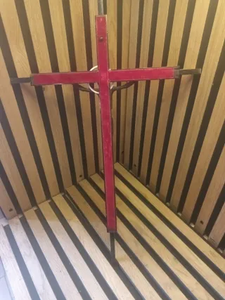 Cruz de Cristo Metálica Vintage