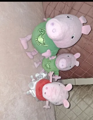 Peluche Peppa Pig Verde Dinosauro