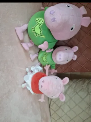 Peluche Peppa Pig Verde Dinosauro
