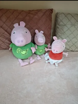 Peluche Peppa Pig Verde Dinosauro