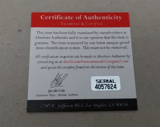 Foto Firmada Mark Hamill - Star Wars certificado