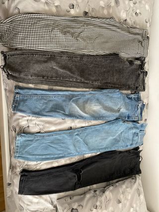 Lote 5 Pantalones Stradivarius y Pull&Bear