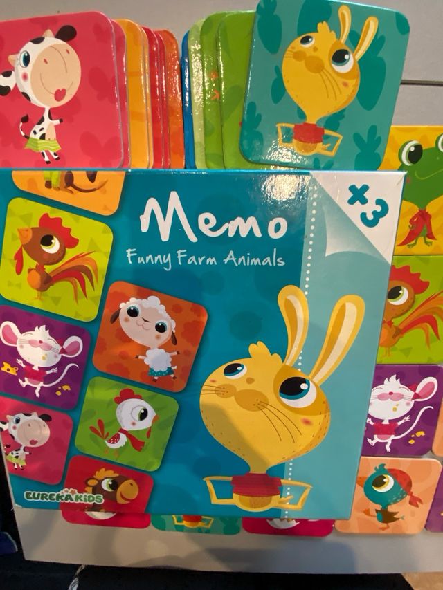 Jogo de memória Funny Farm Animals
