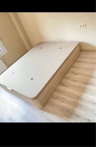 Canapé abatible madera y tela