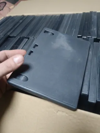 Lote 160 Estuches Vacíos DVD Negros