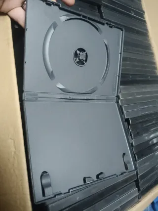 Lote 160 Estuches Vacíos DVD Negros