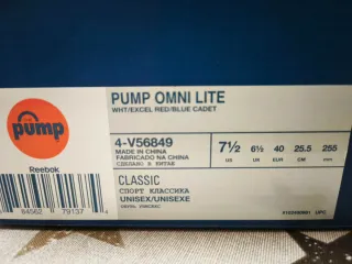 Reebok The Pump Blancas y Rojas