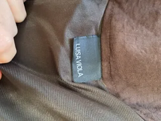 Gonna marrone con tasche