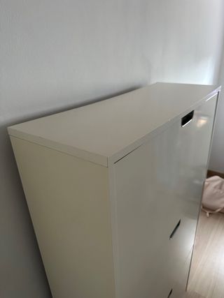 Zapatero Ikea STÄLL 3 compartimentos blanco