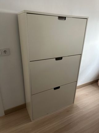 Zapatero Ikea STÄLL 3 compartimentos blanco