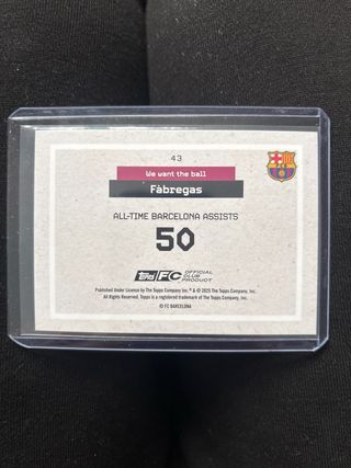 Cromo Fàbregas 60/99 FC Barcelona team set Topps