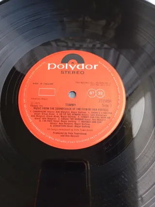 Doble LP Vinilo Tommy The Movie BSO