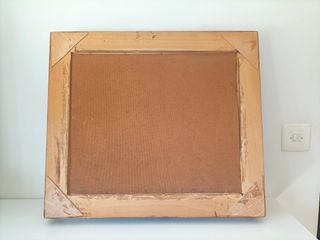 Cuadro al óleo con marco dorado