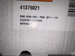 Carcasa Retrovisor Izquierdo Mini Conductor