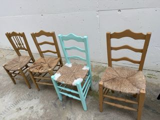 Sillas de enea y yute. 15€ cada una