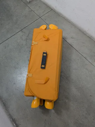 Cuna de viaje plegable naranja