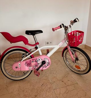 Bicicleta infantil niña con cesta