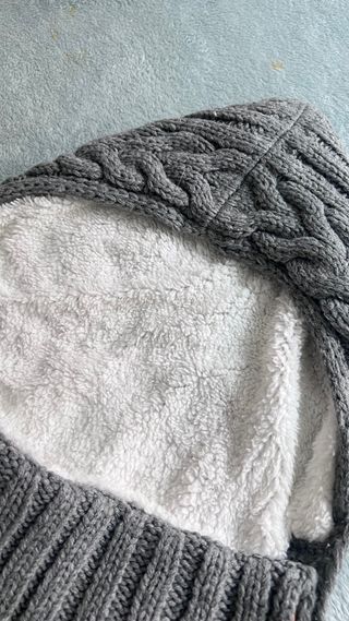 Saco borreguito gris