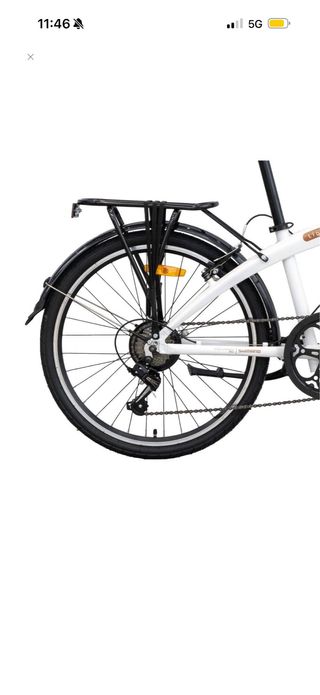 Bicicleta Plegable Urbana Light 24 Blanca