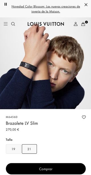 Pulsera Louis Vuitton Negra