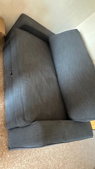 Sofá Cama Gris Tela