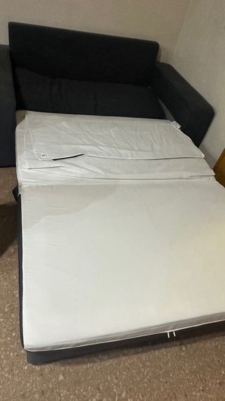 Sofá Cama Gris Tela