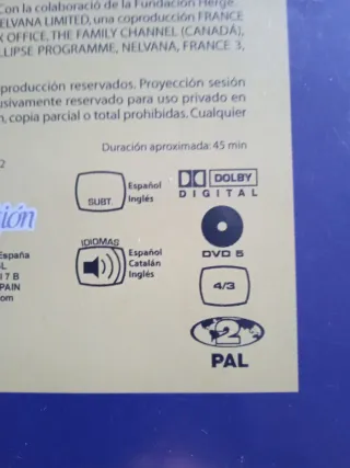 DVD Las Aventuras de Tintín:Las 7 Bolas de Cristal